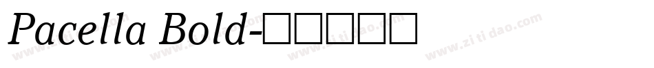 Pacella Bold字体转换